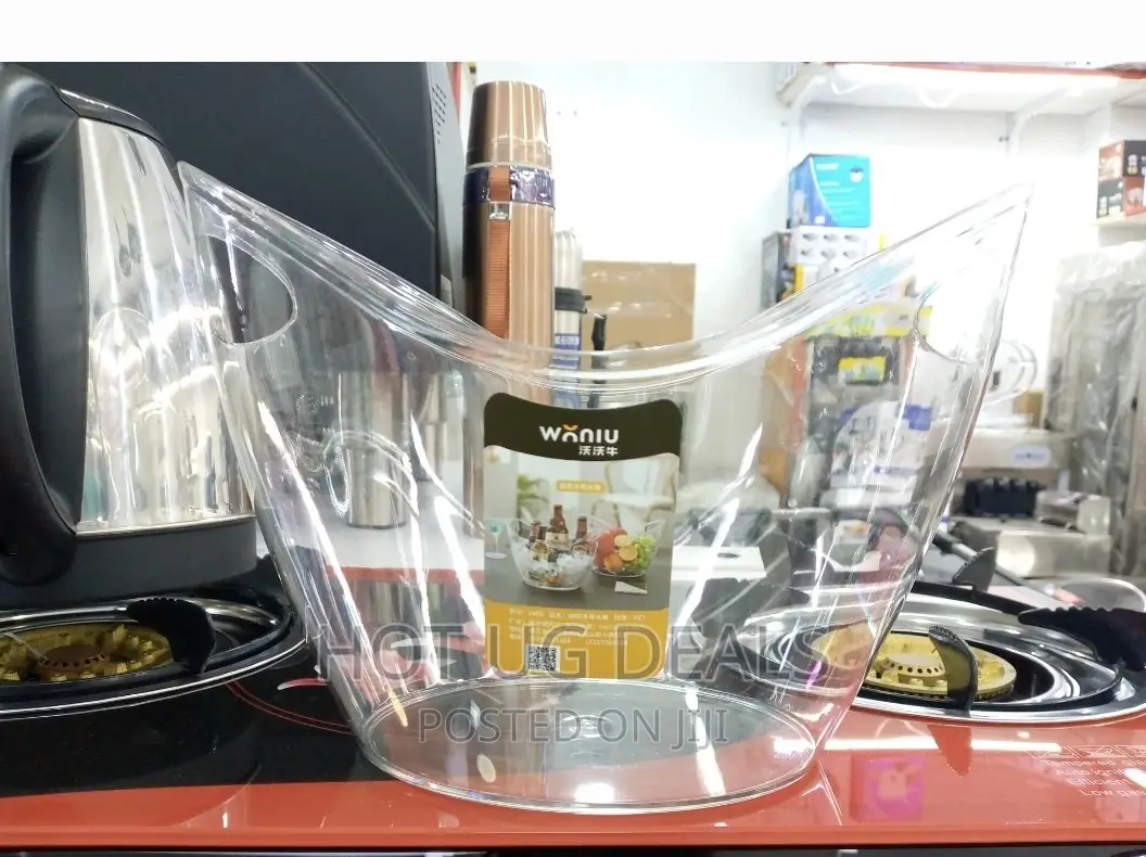 Co-rect Acrylic 6 Bottle Champagne, Ice Bucket, Colorless