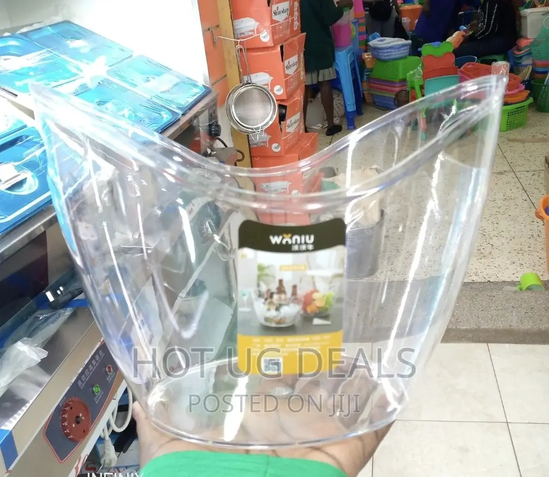 Co-rect Acrylic 6 Bottle Champagne, Ice Bucket, Colorless