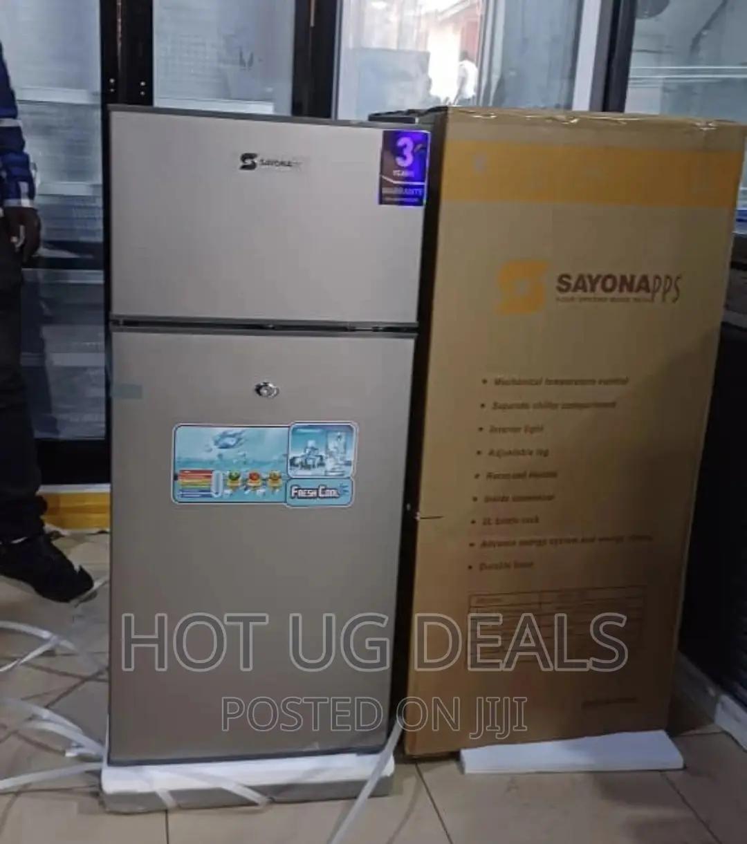 108L Double Door Top Freezer Fridge