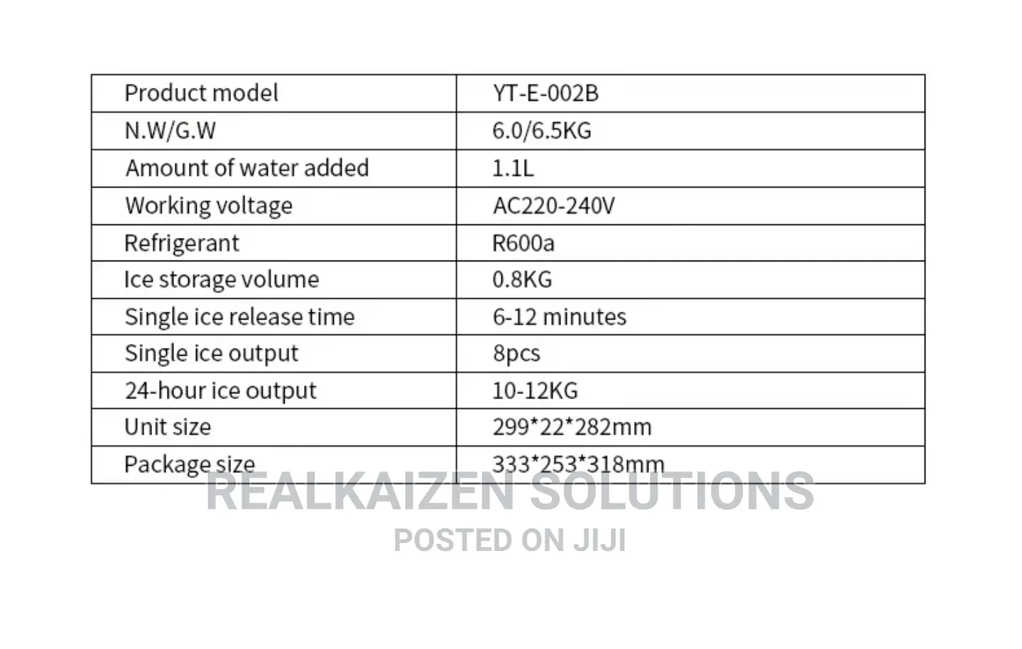 Countertop 12kg Electric Portable Ice Maker