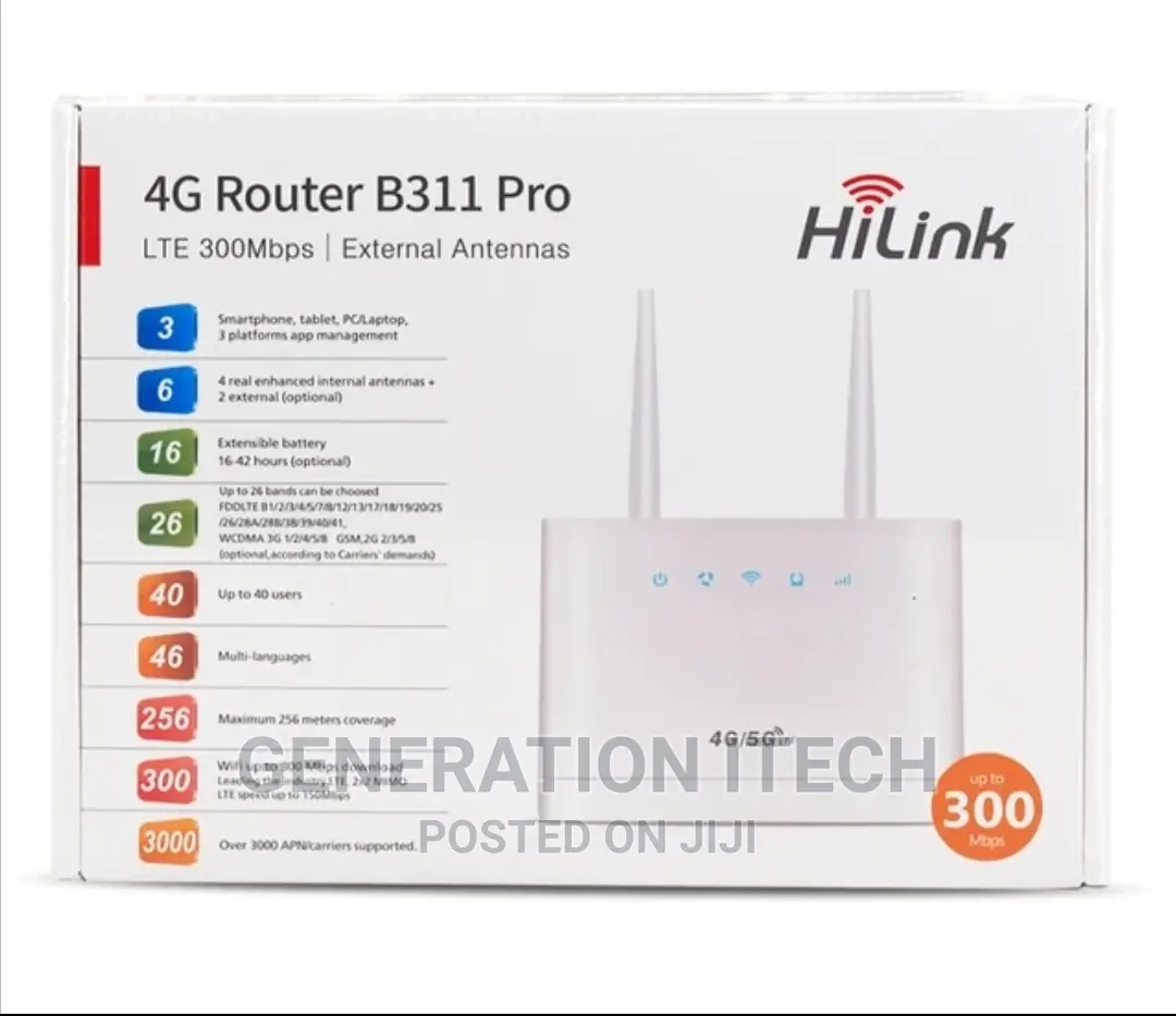 4G CPE Wireless Simcard Router B311 Pro