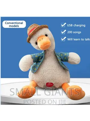 Talking Singing Plush Duck Toy