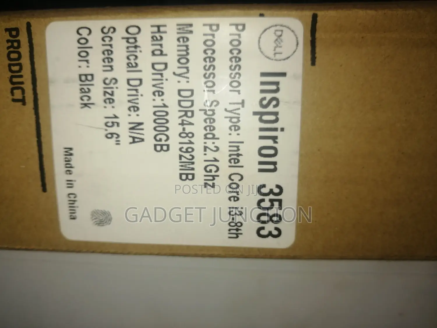 Laptop Dell Inspiron 15 3000 8GB Intel Core I3 HDD 1T