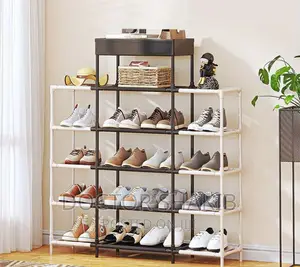 6-Layered Storage Rack Multifunctional Splicing Shoe Rack