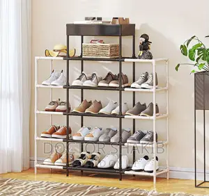 6-Layered Storage Rack Multifunctional Splicing Shoe Rack