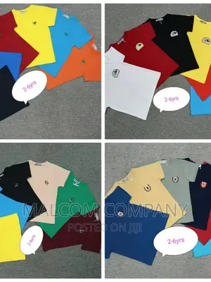 Round Neck Children's Tshirts. 2,3,4,5,6 Years