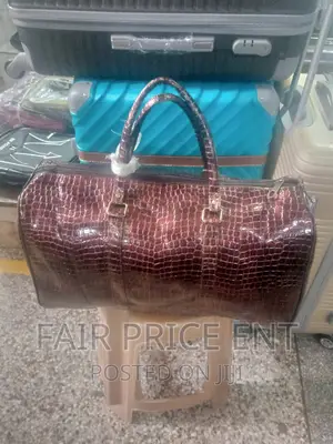 Original Leather Safari Hand Bag.Medium.( Brown)