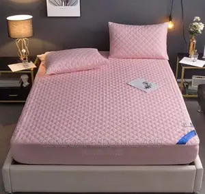Quilted Waterproof Mattress Protector Pink
