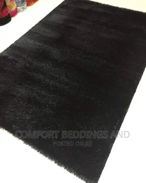 Turkish Shaggy Carpet Black