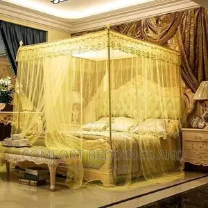 Four Stand Square Mosquito Net Cream 4*6, 5*6, 6*6