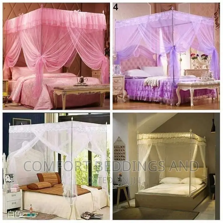 Four Stand Square Mosquito Net 4*6, 5*6, 6*6