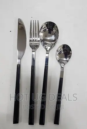24 Pieces Set Of Teaspoon, Folks, Table Knives Spoons