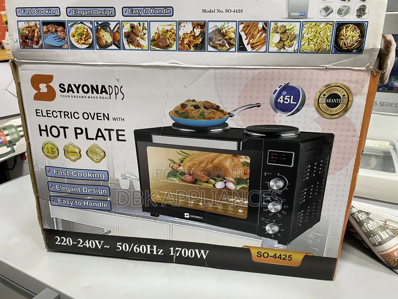 Sayonapps Electric Oven With a Hot Plate Authentic