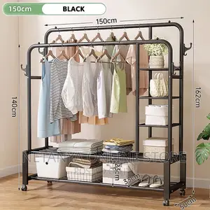 Freestanding Large Capacity Multifunctional Cloth Rack