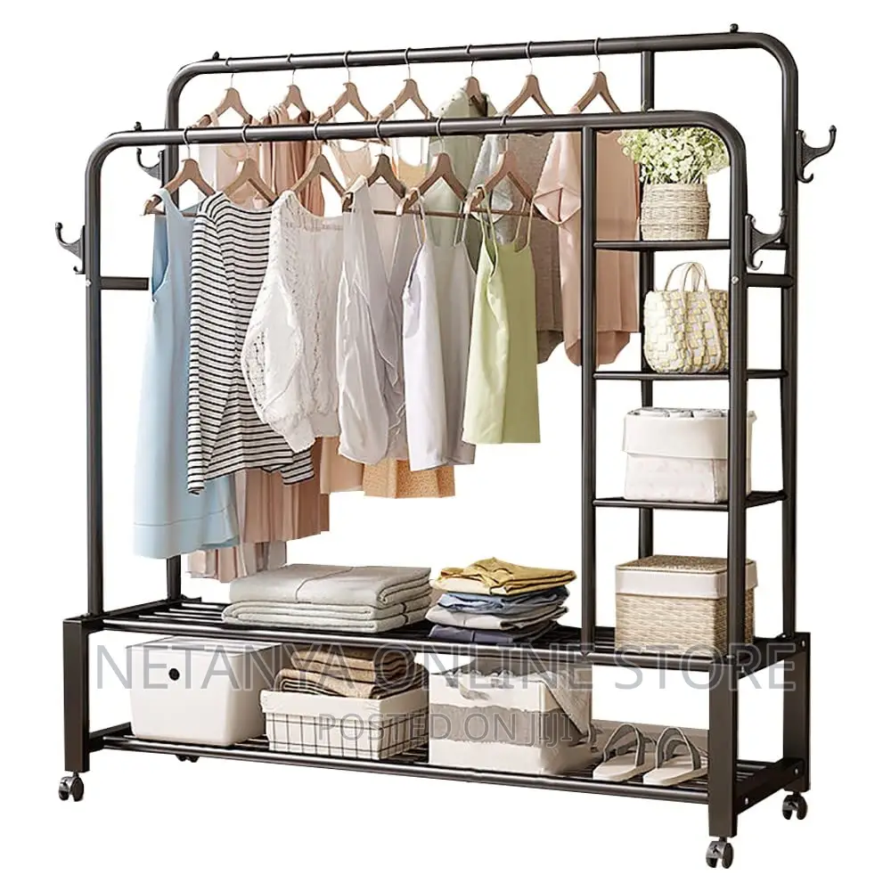 Freestanding Large Capacity Multifunctional Cloth Rack