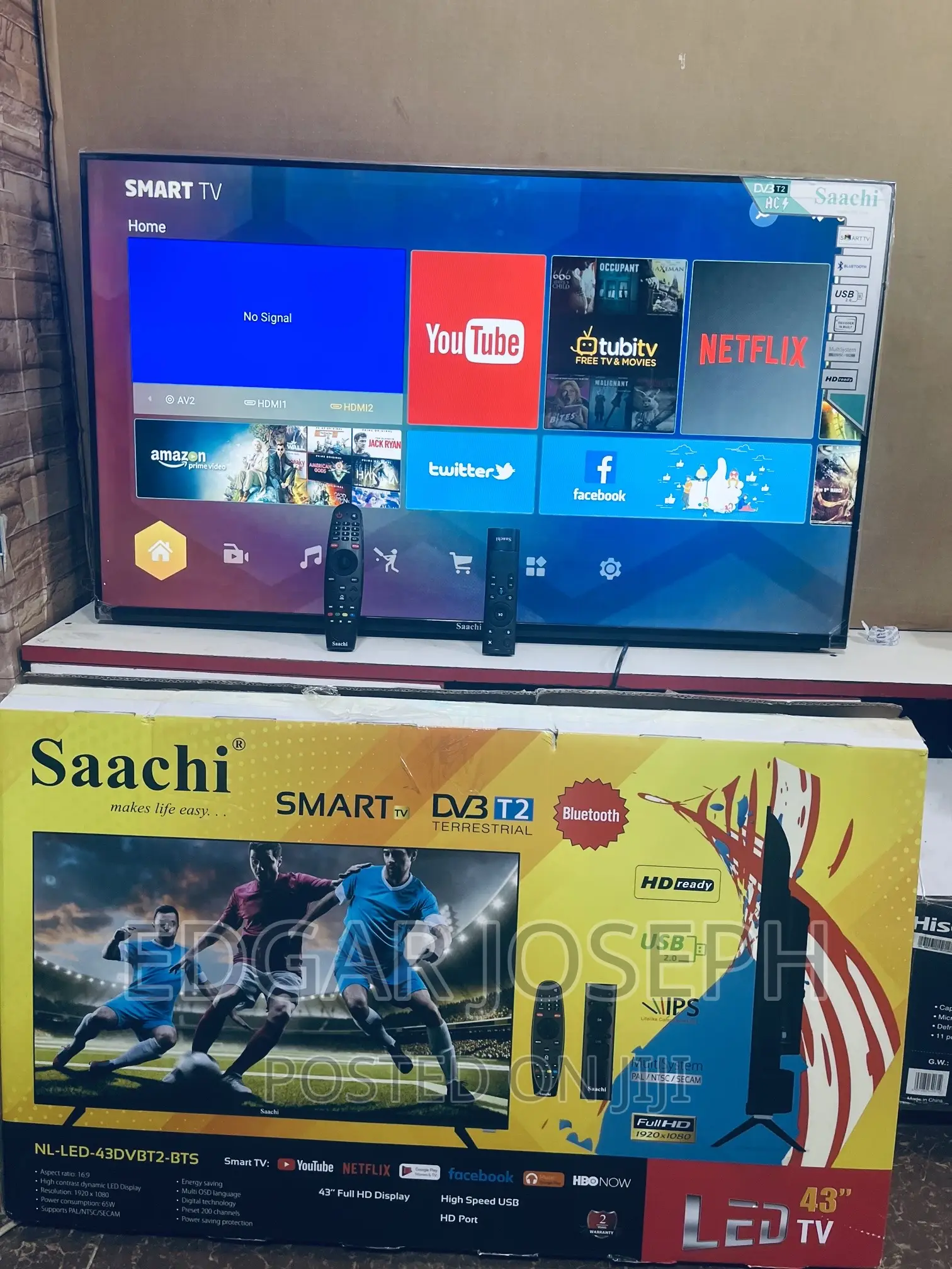 Saachi Smart Tv With Two Remote