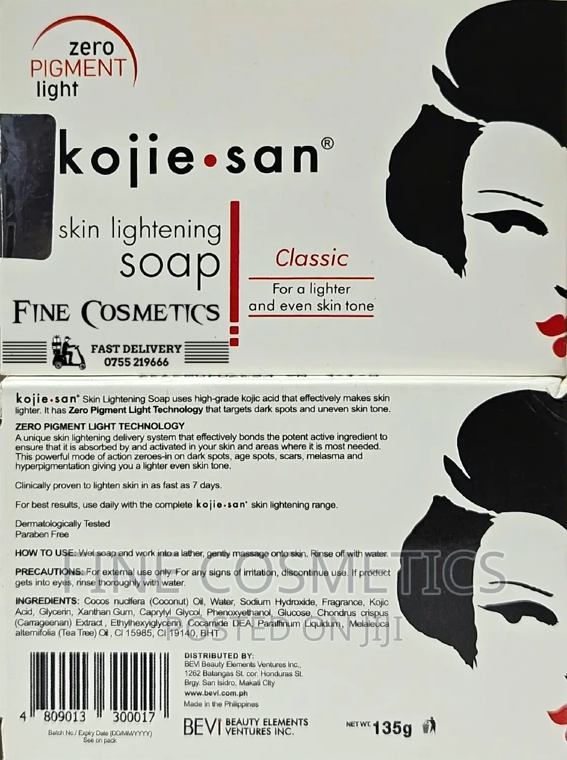 ORIGINAL Kojie San Soap Zero Pigment Classic Skin Lightening