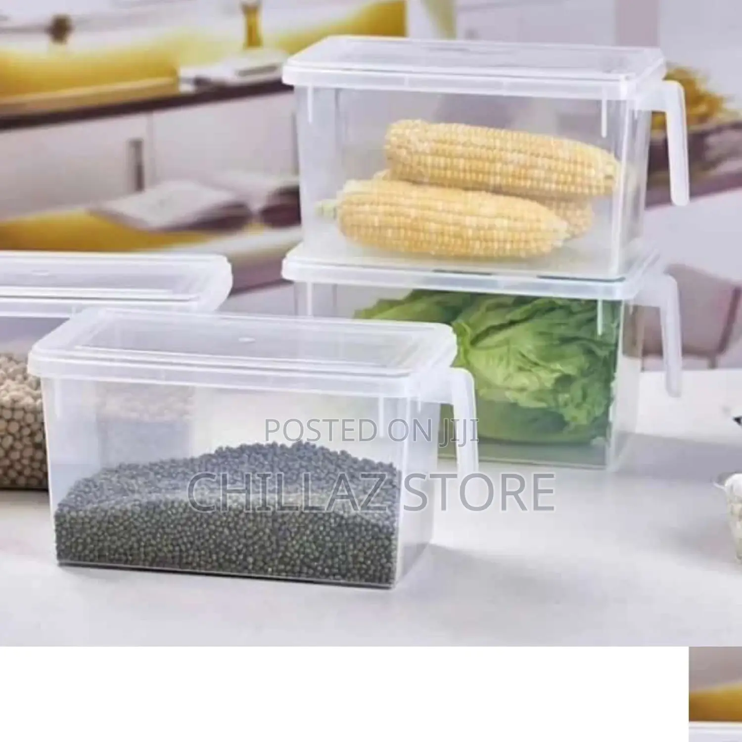1pc Transparent Fridge Storage Containers.