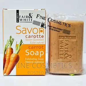 Fair And White Carrot Soap Natural Exfoliating Radiance Savo