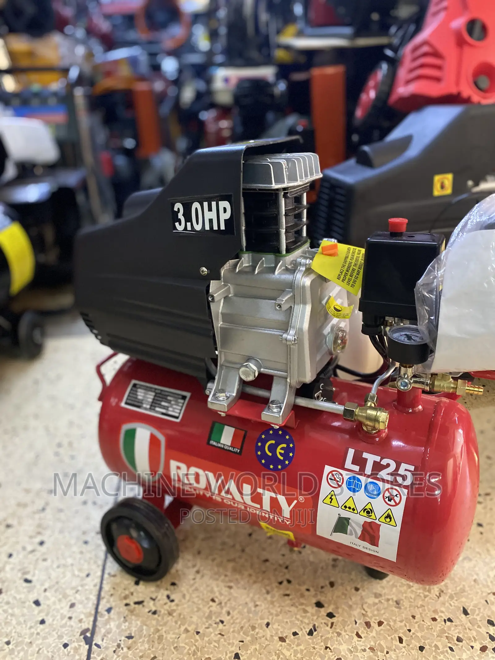 Air Compressor 25ltrs (Royalty 3hp)