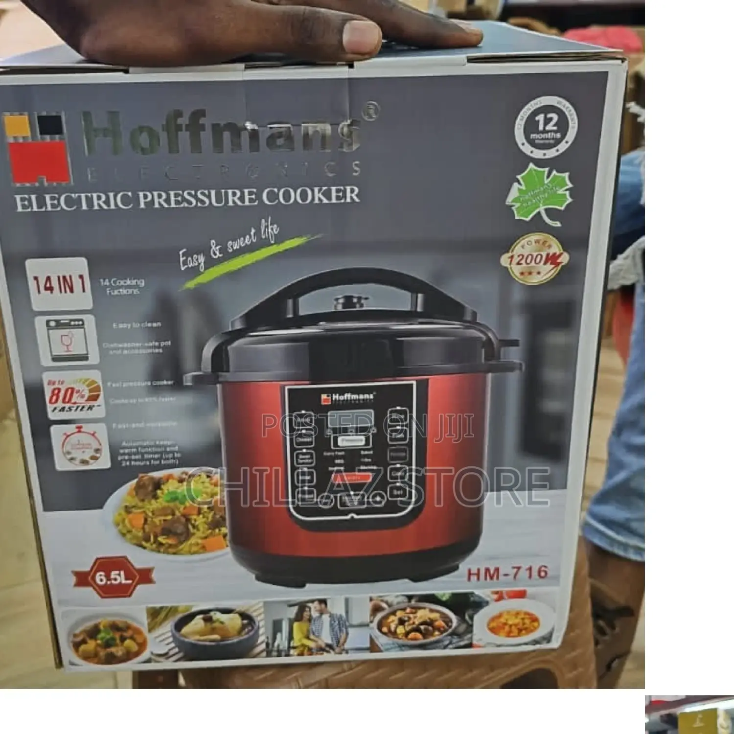 6.5 Litres Hoffman Electric Pressure Cooker.