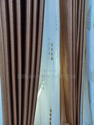 Coffe Brown Curtains 35000 Per Complete Meter