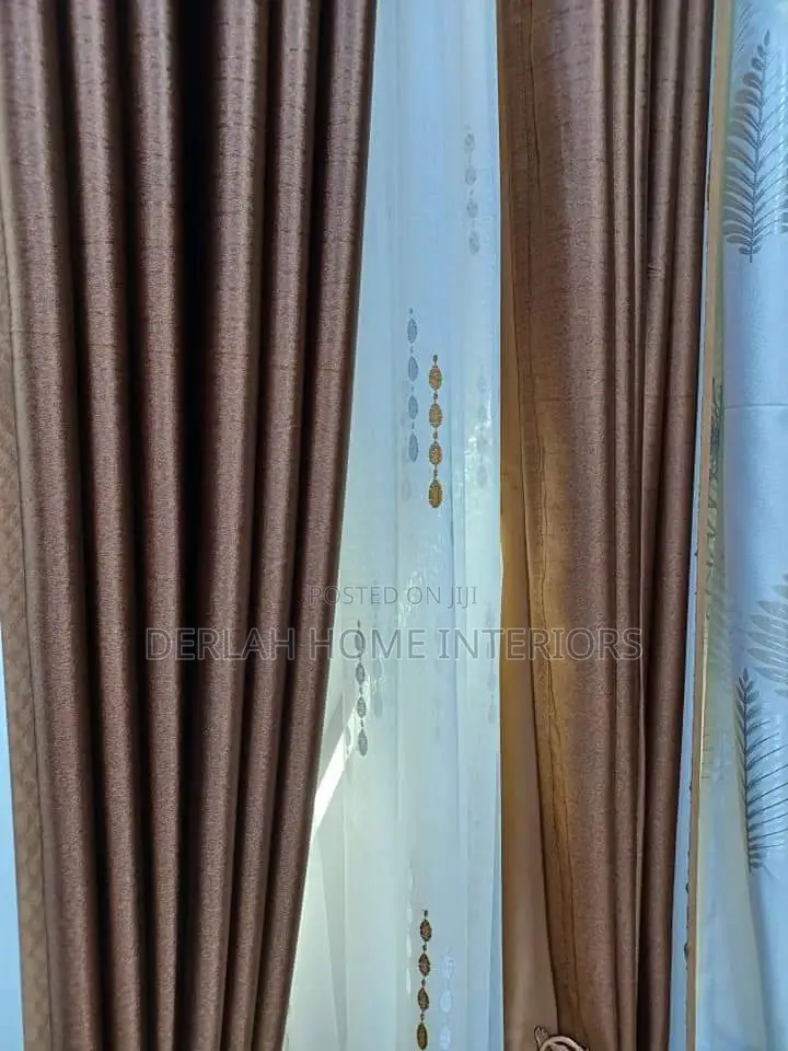 Coffe Brown Curtains 35000 Per Complete Meter