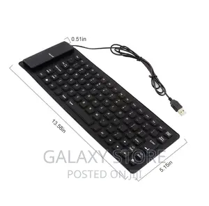 Flexible Foldable Keyboard Waterproof Silent Typing Soft Touch