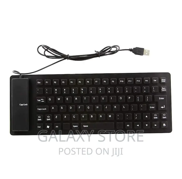Flexible Foldable Keyboard Waterproof Silent Typing Soft Touch