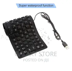 Flexible Foldable Keyboard Waterproof Silent Typing Soft Touch