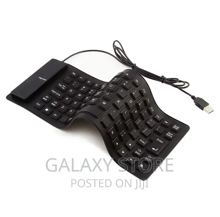 Flexible Foldable Keyboard Waterproof Silent Typing Soft Touch
