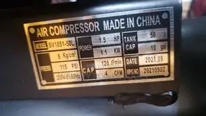 Compressor 50l, Belt Driven, Single Piston