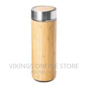 Double Wall Stainless Steel Bamboo Insulating Vacuum Flask