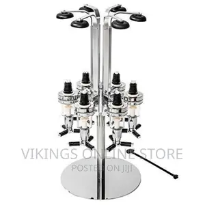 Bar Home Bar Butler 4 Shot Dispenser - Silver