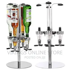 Bar Butler Rotary Four Bottle Dispenser.Chrome