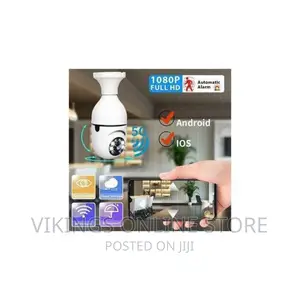 1080P Wireless 360 Rotate Panoramic Bulb Camera