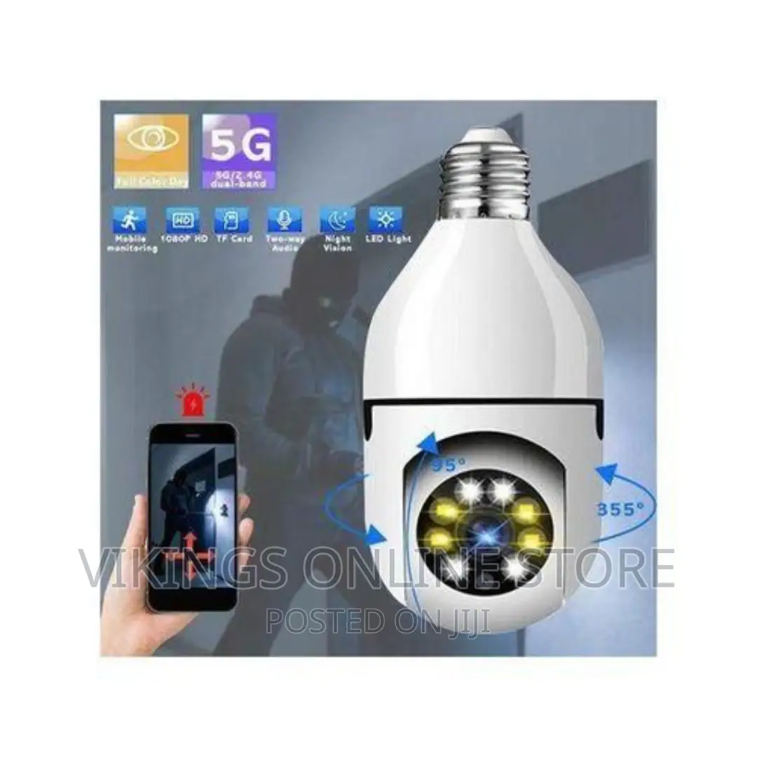 1080P Wireless 360 Rotate Panoramic Bulb Camera