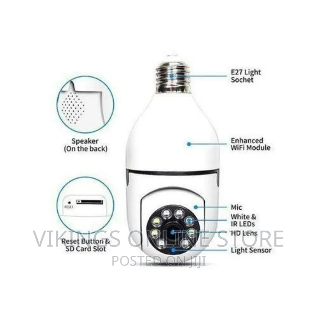 1080P Wireless 360 Rotate Panoramic Bulb Camera