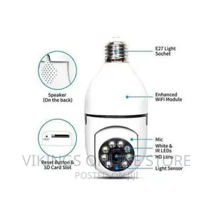 1080P Wireless 360 Rotate Panoramic Bulb Camera
