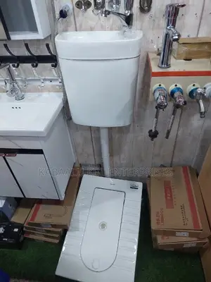 Combined Hand Wash Basin And Squatting Toilet Set