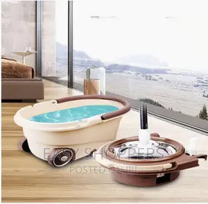 Spin Mop Bucket Set Adjustable Handle for Home