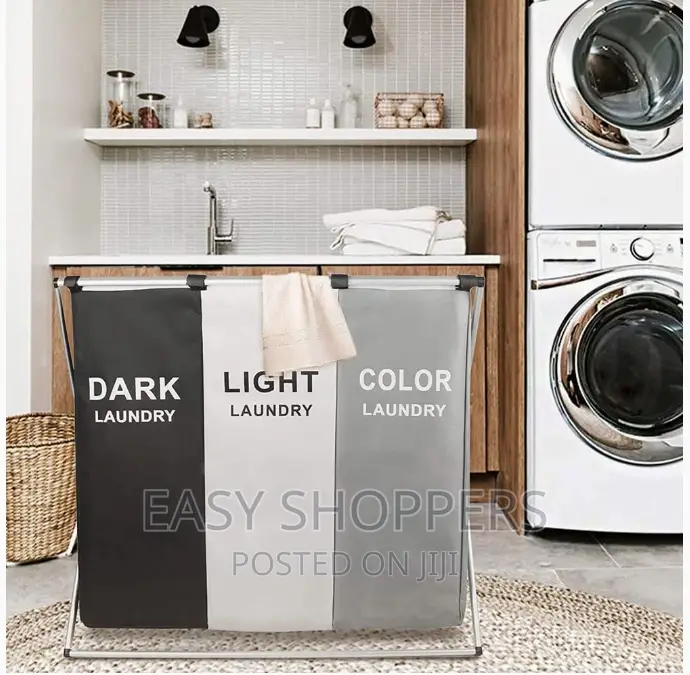 3 Section Laundry Basket Sorter, Organizer