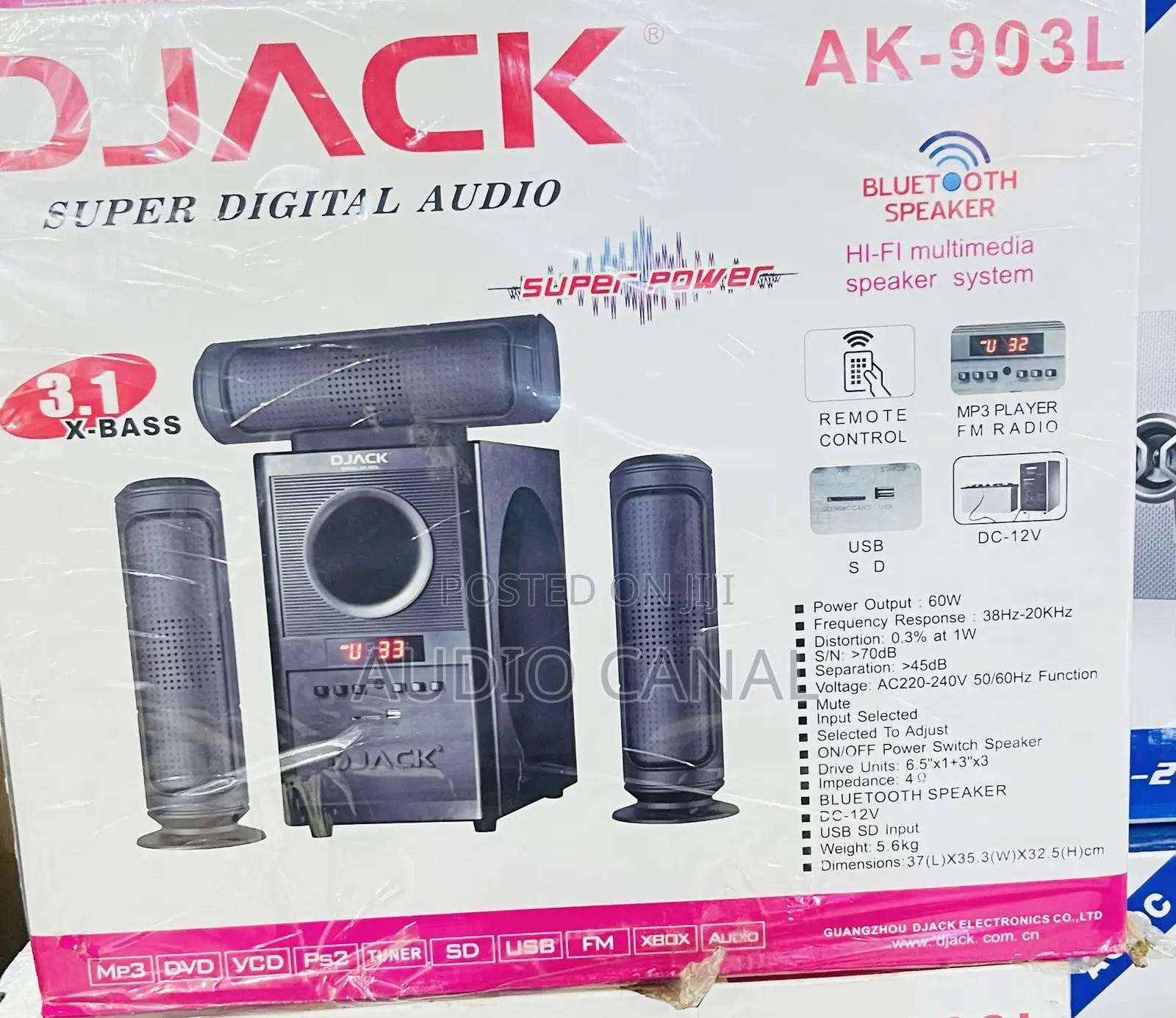 Djack 3.1 Channel Subwoofer