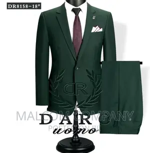 Men Green 2 PCS Suit