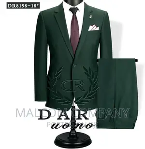 Men Green 2 PCS Suit