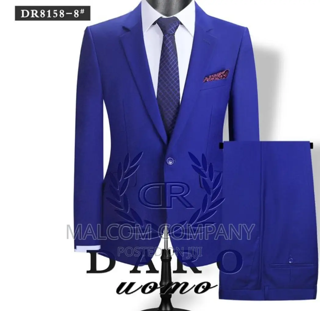 Men Royal Blue Suits
