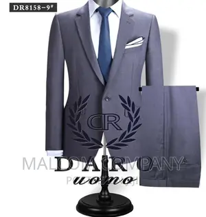 Men Dark Gray Suits 2 PCS