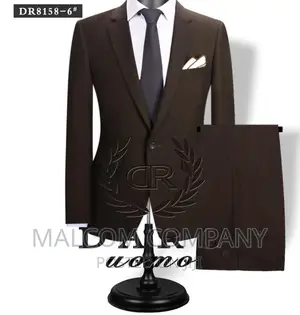 Men Coffee Brown Suits 2 PCS