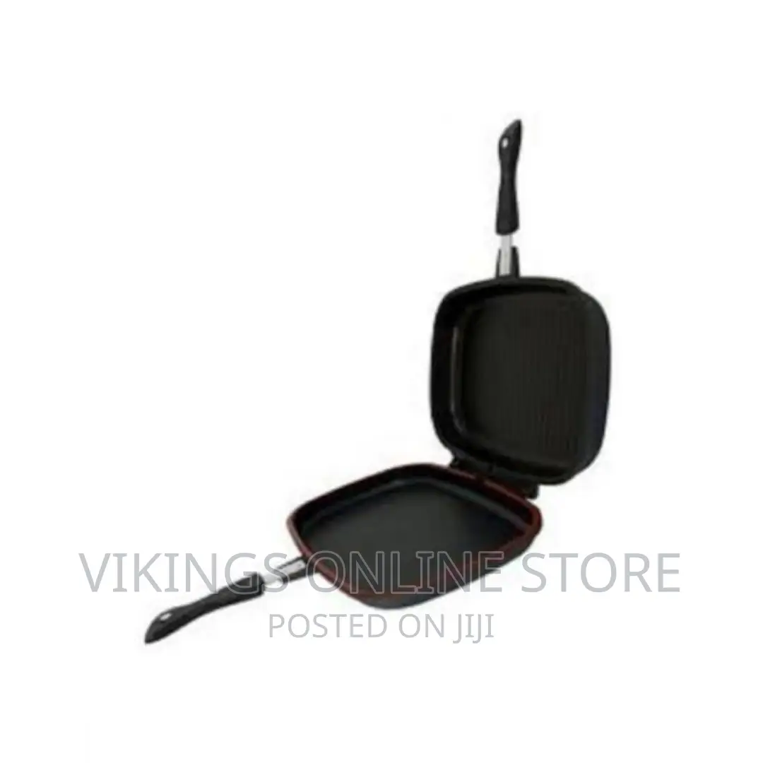 Dessini 36cm Double Grill Pan Non Stick - Black