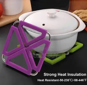 Expandable Hot Pot Holder/ Silicone Trivet Mat